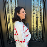 Sweet Heart Embellished Crewneck Sweater