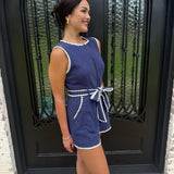 Avalon Romper in Navy