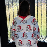 Santa Claus V-Neck Cardigan