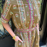 Mikki Midi Dress in Brown