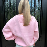 LuLu Mac Sweatshirt in Light Pink w/Camo