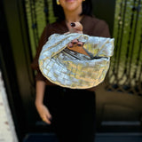 Mini Knot Bag in Silver