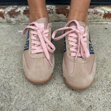 Back 70 Jogger Sneakers in Camel Pink Navy