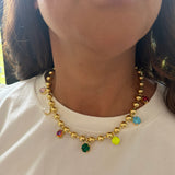 Gold Candy Crush Crystals Necklace