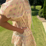 Dorris Floral Ecru Dress