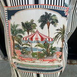 Vilagallo Dolce Scene Stripe Midi