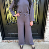 Spanx AirEssentials Wide Leg Pant in Storm