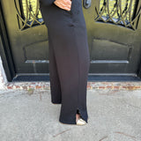 Spanx AirEssentials PETITE Zero Waistband Wide Leg Pant in Black