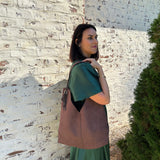 Large Reversible Hobo Purse in Chocolate