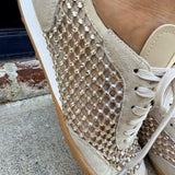 Back70 Paris G26 Rhinestone Sneakers in Gold