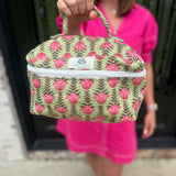 Heart of Grace Handled Cosmetic Bag
