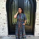 Mikki Midi Dress in Navy