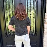 Tammi Faded Black Top