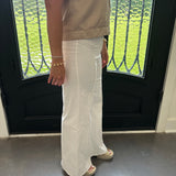 Connie Highwaisted Flare in Cream