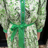 Norma Dress in Apple Green