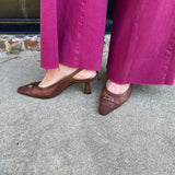 Lorine Heels in Espresso Mesh