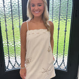 Oakley Linen Mini Dress in Oatmeal