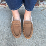 Steve Madden Rafe Suede Loafers in Tan