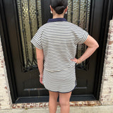 In My Errands Set in Navy and White