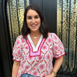 Love is in the Air Top in Pink