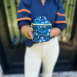 Mary Square Kiss and Makeup Mini Bag in Pink Floral and Venice Vines