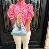 Lia Clutch in Blue