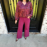 Dear John Fiona Pants in Beaujolais