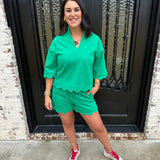 Envy Scalloped Set in Green