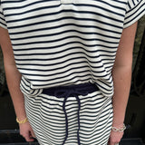 In My Errands Set in Navy and White