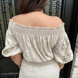 Leah Seaside Beads Top