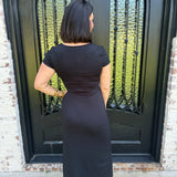 Z Supply Aurelia Midi Dress in Black