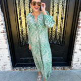 Kali Maxi Dress in Green