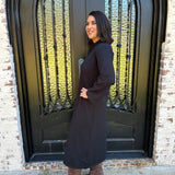 Annalise Sweater Dress in Black