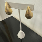 Textured Teardrop Earrings in Gold and Silver