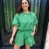 Dotty Bubble Top & Shorts Set