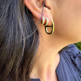 Pig Nose Earrings in Gold