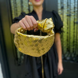 Mini Knot Bag in Gold