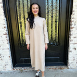 Annalise Sweater Dress in Sand
