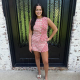 Gloria Waistcoat & Skort Set in Rust