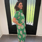 Cami Floral Ruffle Collar Maxi
