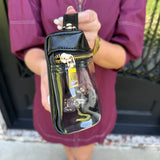 Clear Stadium Bag in Black