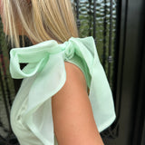 One Shoulder Midi Dress in Sage