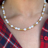 Chansutt Necklace in Pearl and Gold