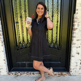 Willow Shift Dress in Black