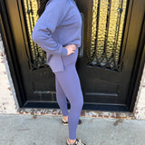 Spanx Booty Boost Brushed Legging Full Length in Pewter