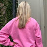 Lulu Mac Mockneck Terry Cloth long sleeve in Bubblegum