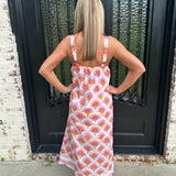 Envy Pink Midi Dress