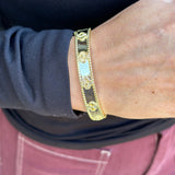 Clover Cuff Bracelet in Silver and Gold