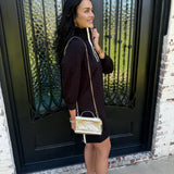 Clear Stadium Bag in Gold