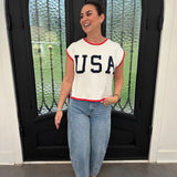 USA Sweater in White